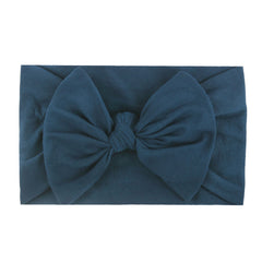Soft Nylon Bow Headband for Baby Girls