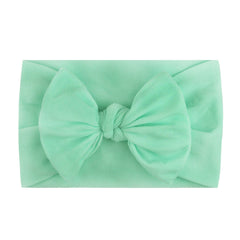Soft Nylon Bow Headband for Baby Girls