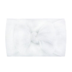 Soft Nylon Bow Headband for Baby Girls