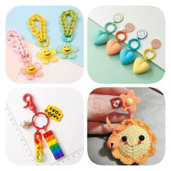 5pcs O Ring Clasp Spring Gate Lobster Clasp DIY Carabiner Keychain Bag Clips