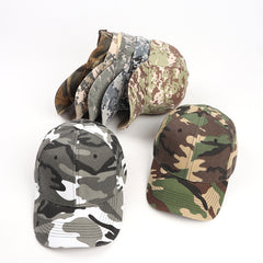 Camouflage Baseball Cap Sports Curved Visor Sun Hat