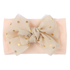 Baby Girls Headbands Polka Dots Bows Elastics Hairbands Head Wrap Headwear