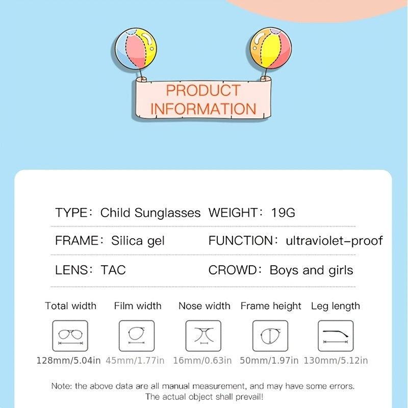 Kids Hexagon Frame Polarized Sunglasses UV Protection