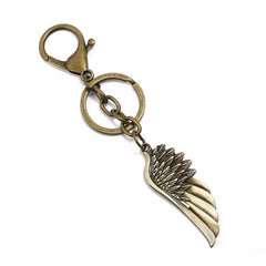 Alloy Leaf Glasses Feather Key Chain Creative Small Gift Bag Pendant