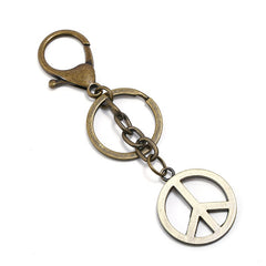 Alloy Leaf Glasses Feather Key Chain Creative Small Gift Bag Pendant