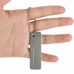 Portable Fishing Hook Sharpener Diamond Stone Tool with Keychain