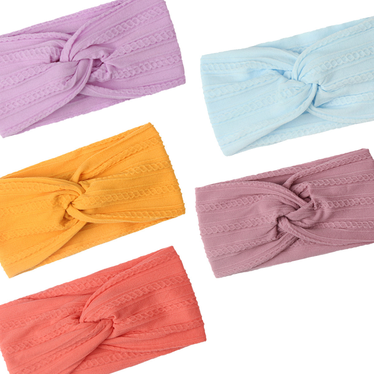 Baby Girls And Boys Solid Headbands Hair Accessories