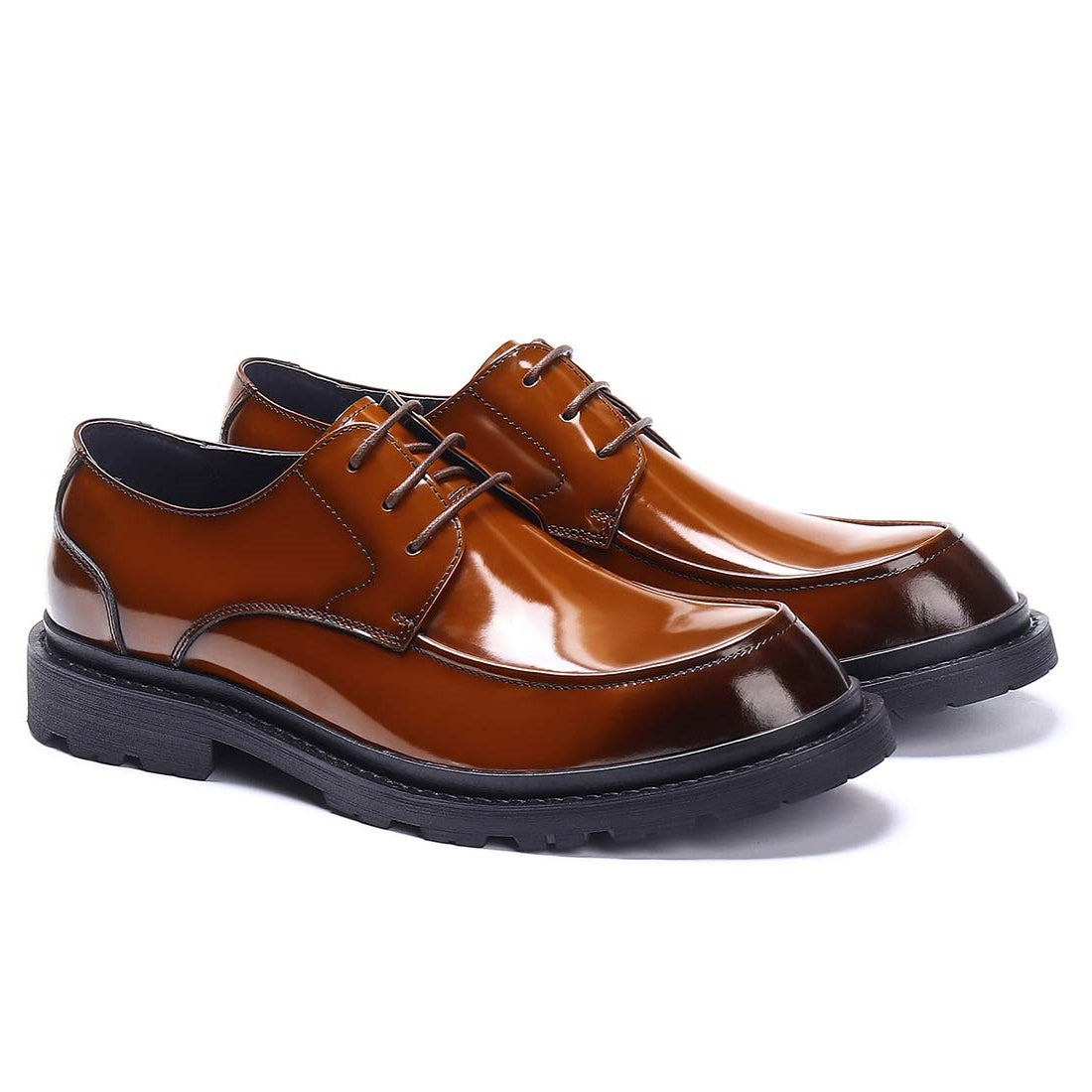FARVARWO Leather Derby Dress Shoes for Men