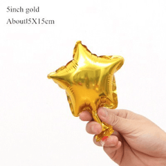 50pcs Golden Star Balloons for Baby Christening Gender Reveal Wedding Parties