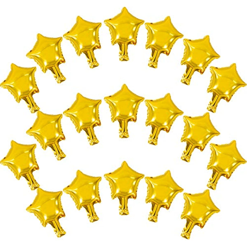 50pcs Golden Star Balloons for Baby Christening Gender Reveal Wedding Parties