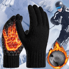 Winter Men's Touchscreen Knitted Gloves Warm Wool Cashmere
