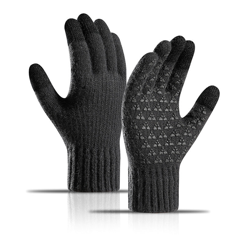 Winter Men's Touchscreen Knitted Gloves Warm Wool Cashmere