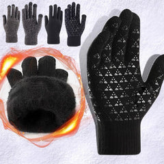 Winter Men's Touchscreen Knitted Gloves Warm Wool Cashmere
