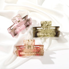 Vintage Square Hollow Out Hair Claw Clip Accessory
