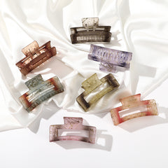 Vintage Square Hollow Out Hair Claw Clip Accessory