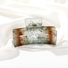 Vintage Square Hollow Out Hair Claw Clip Accessory
