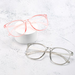 Clear Lens Glasses Anti Fatigue Round Eyewear