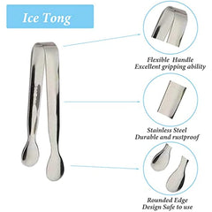 Stainless Steel Rock Sugar Clip for Sugar Cubes and Small Items