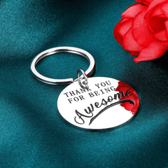Stainless Steel Thank You Keychain - Perfect Gift for Coworkers, Bosses, Friends