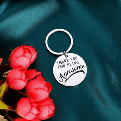 Stainless Steel Thank You Keychain - Perfect Gift for Coworkers, Bosses, Friends