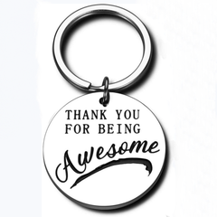 Stainless Steel Thank You Keychain - Perfect Gift for Coworkers, Bosses, Friends