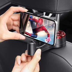 Car Headrest Hidden Hook Universal Car Back Seat Hooks With Phone Holder