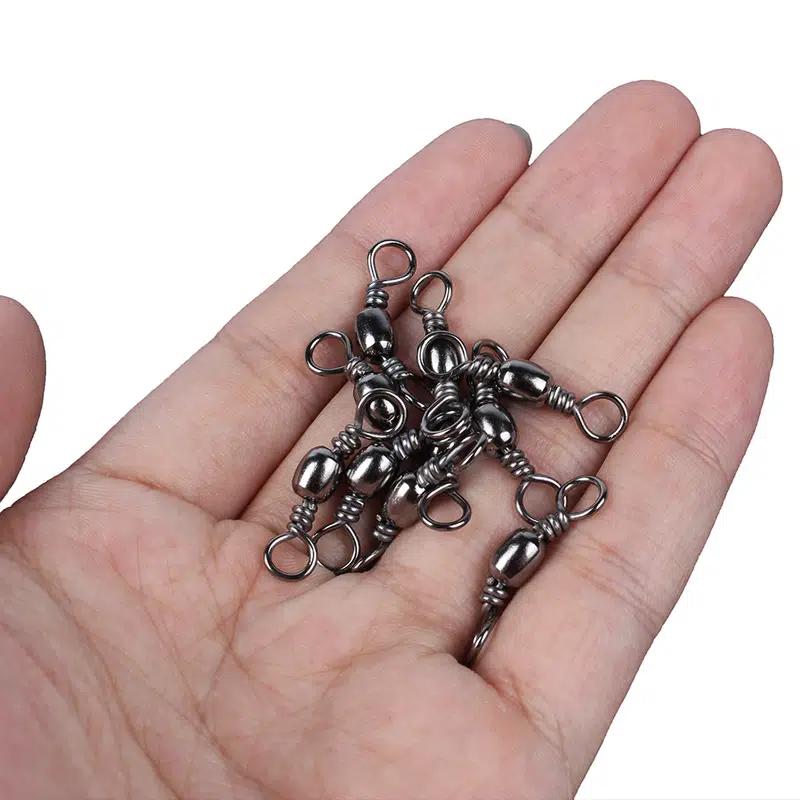 100pc Fishing Barrel Swivels - Tackle Accessories