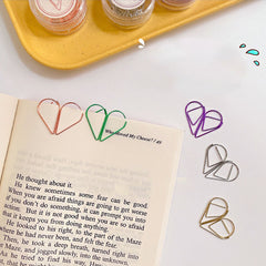 10pcs Metal Water Drop Paper Clip Stationery Office Supplies Bookmark Pin Clip