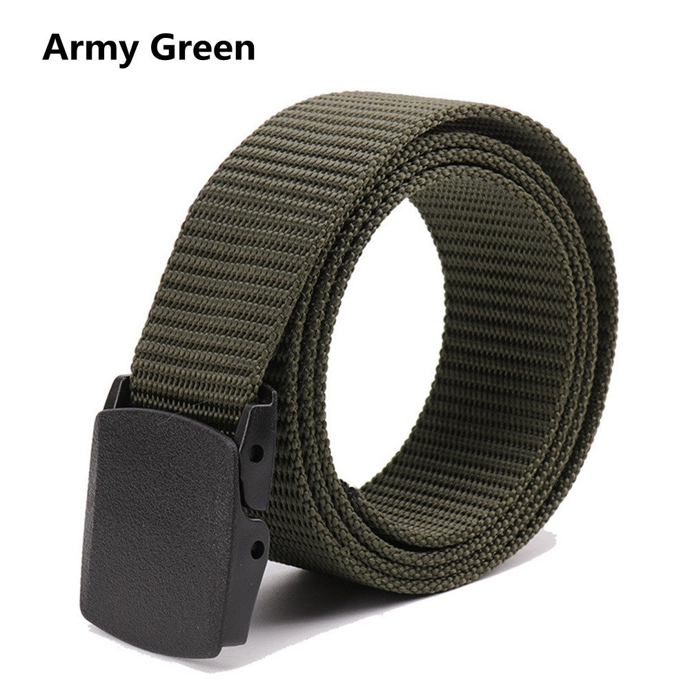 Adjustable Men's Tactical Belt with Quick Release Buckle
