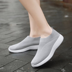 Women's Wedge Sock Sneakers Lightweight Slip On Shoes