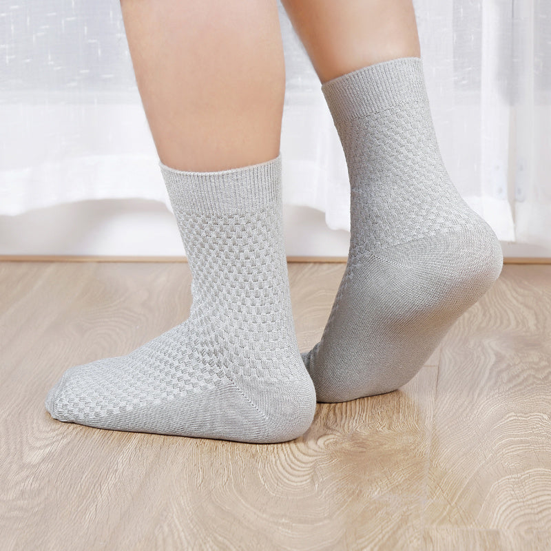 5 Pairs Checkered Compression Sports Ankle Socks for Men