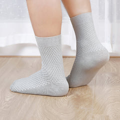5 Pairs Checkered Compression Sports Ankle Socks for Men