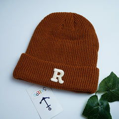 Embroidered Oversize Wool Hat for Men