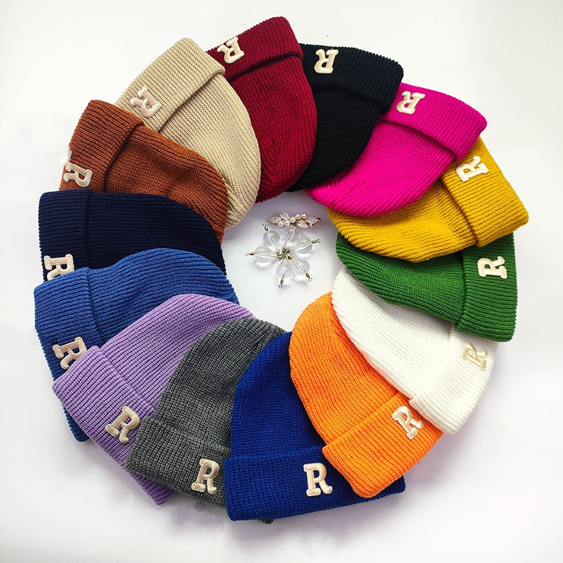 Embroidered Oversize Wool Hat for Men
