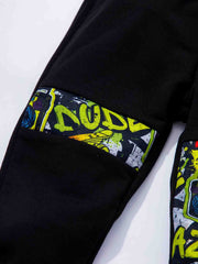 Boys Dinosaur Print Hoodie & Pants Set