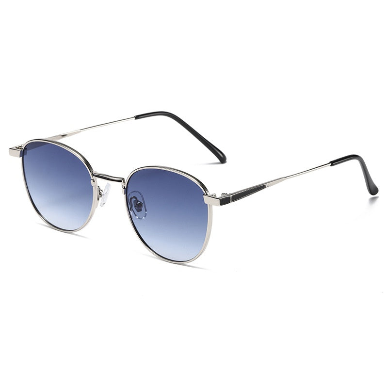 Round Metal Frame Sunglasses Unisex for Small Face
