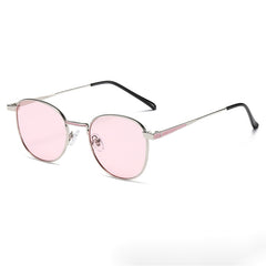 Round Metal Frame Sunglasses Unisex for Small Face