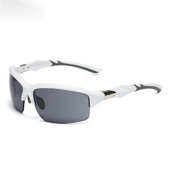 Ski Stormproof Colorful Half Rimless Wrap Sunglasses