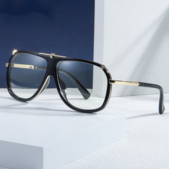 Classic Aviator Sunglasses Metal Frame UV Protection Sunshade Eyeglasses