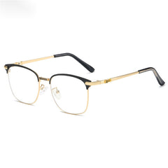 Metal Vintage Anti Semi Rimless Light Sunglasses