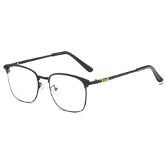 Metal Vintage Anti Semi Rimless Light Sunglasses