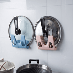 Punch Pot Cover Rack Wall-Mounted Storage Rack