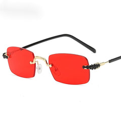 Rimless Gradient Sunglasses Stylish Women Sunshade Eyeglasses