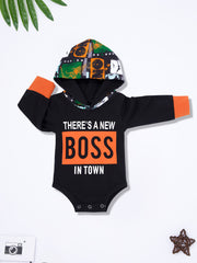 Baby Boys Mommy's Little Muggle Hooded Onesie & Striped Pants Set