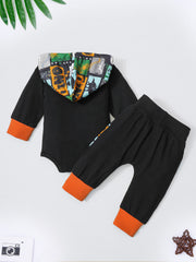 Baby Boys Mommy's Little Muggle Hooded Onesie & Striped Pants Set