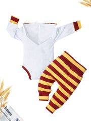 Baby Boys Mommy's Little Muggle Hooded Onesie & Striped Pants Set