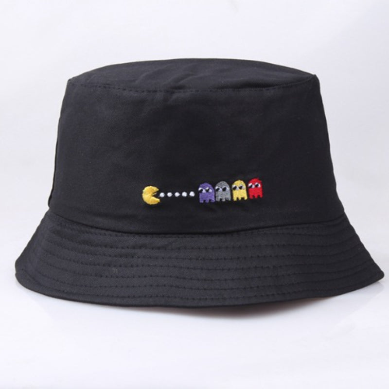 Street Embroidered Bucket Hat Hip Hop Style