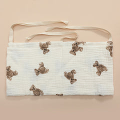 Double Layer Cotton Baby Bedside Storage Bag with Toy Collection Hanging Bag