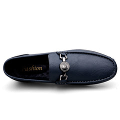 Men's Leather Slip On Bit Loafer Shoes