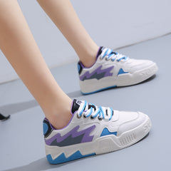 Block Lace Up Board Shoes Anti Slip Sports Footwear